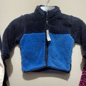 Cozy Blue and Black Fleece Jacket